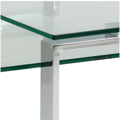 Katrine Coffee Table Set with Glass Top – FTG, view 7