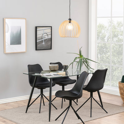 Wilma Dining Table with Glass Top – FTG, view 7