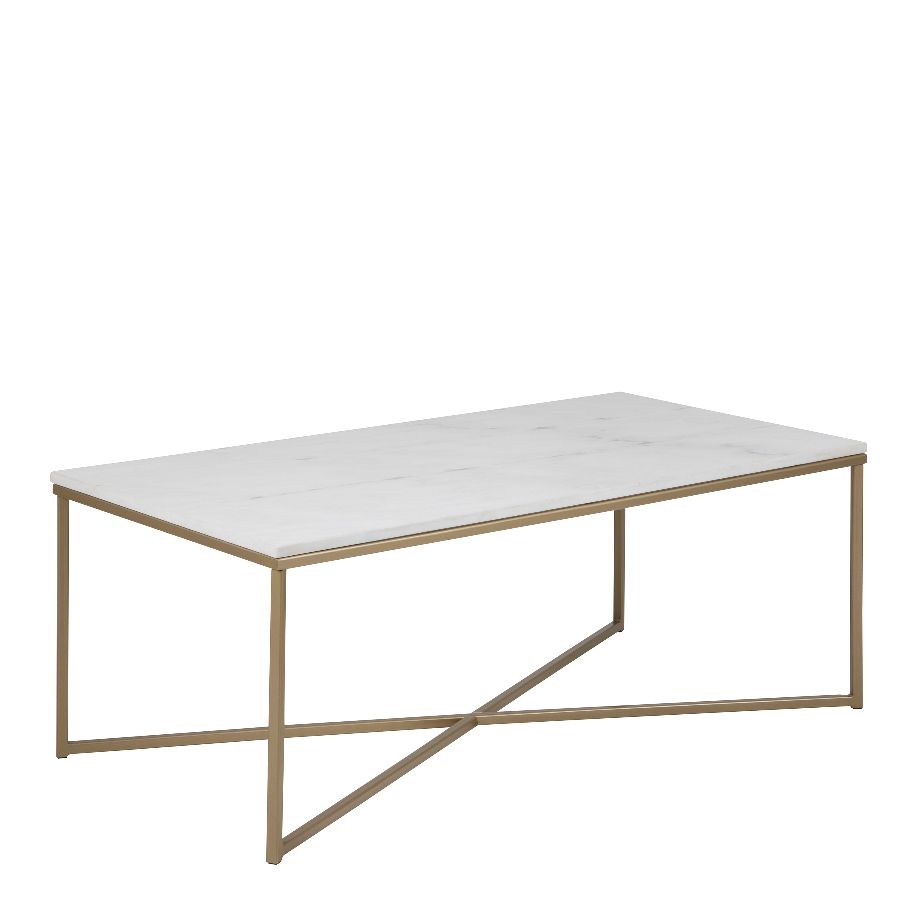 Alisma Coffee Table with White Marble Top – FTG