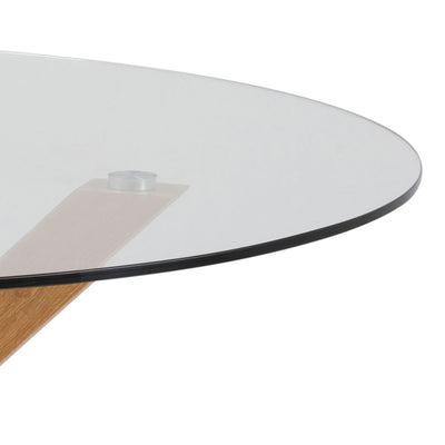 Heaven Round Dining Table with Glass Top 119x75.5cm – FTG, view 7