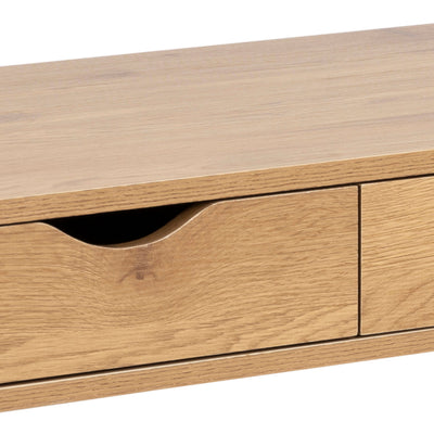 Neptun 3 Drawer Office Desk in Oak – FTG, view 10