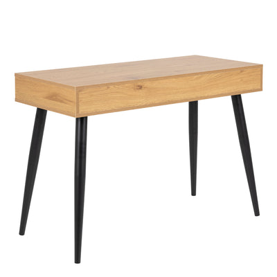 Neptun 3 Drawer Office Desk in Oak – FTG, view 4