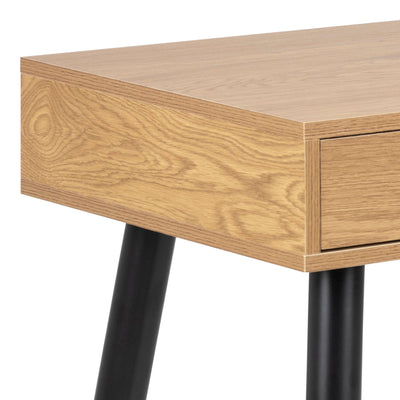 Neptun 3 Drawer Office Desk in Oak – FTG, view 9