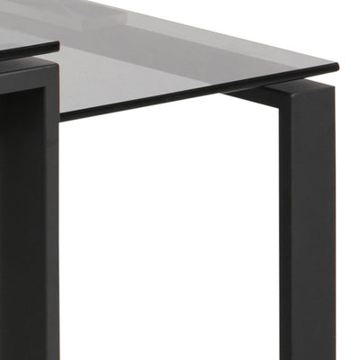 Katrine Coffee Table Set with Smoked Glass Top – FTG, view 6
