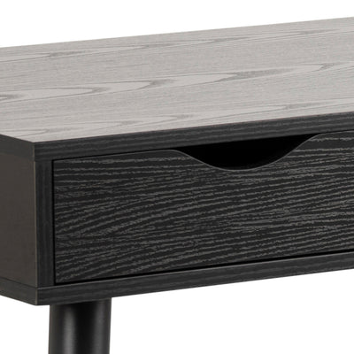 Neptun 3 Drawer Office Desk in Black – FTG, view 7