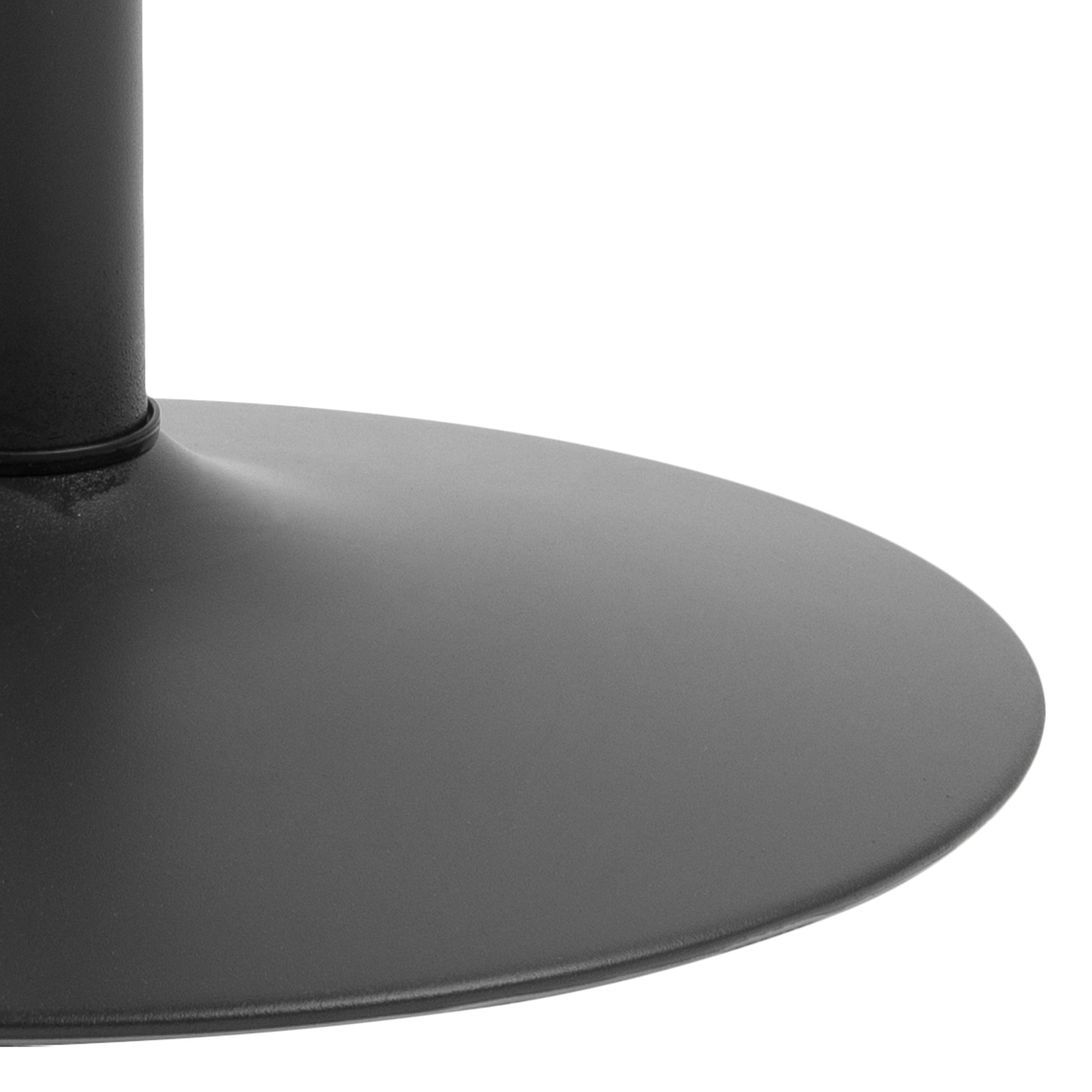 Ibiza Small Round Caf̩ Table with Black Ash Top and Matt Black Base – FTG, view 8