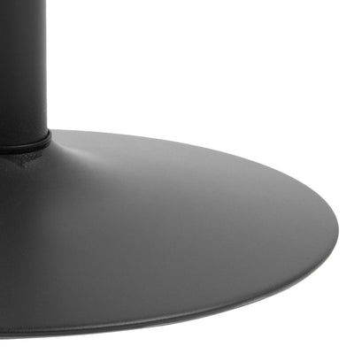 Ibiza Small Round Caf̩ Table with Black Ash Top and Matt Black Base – FTG, view 8