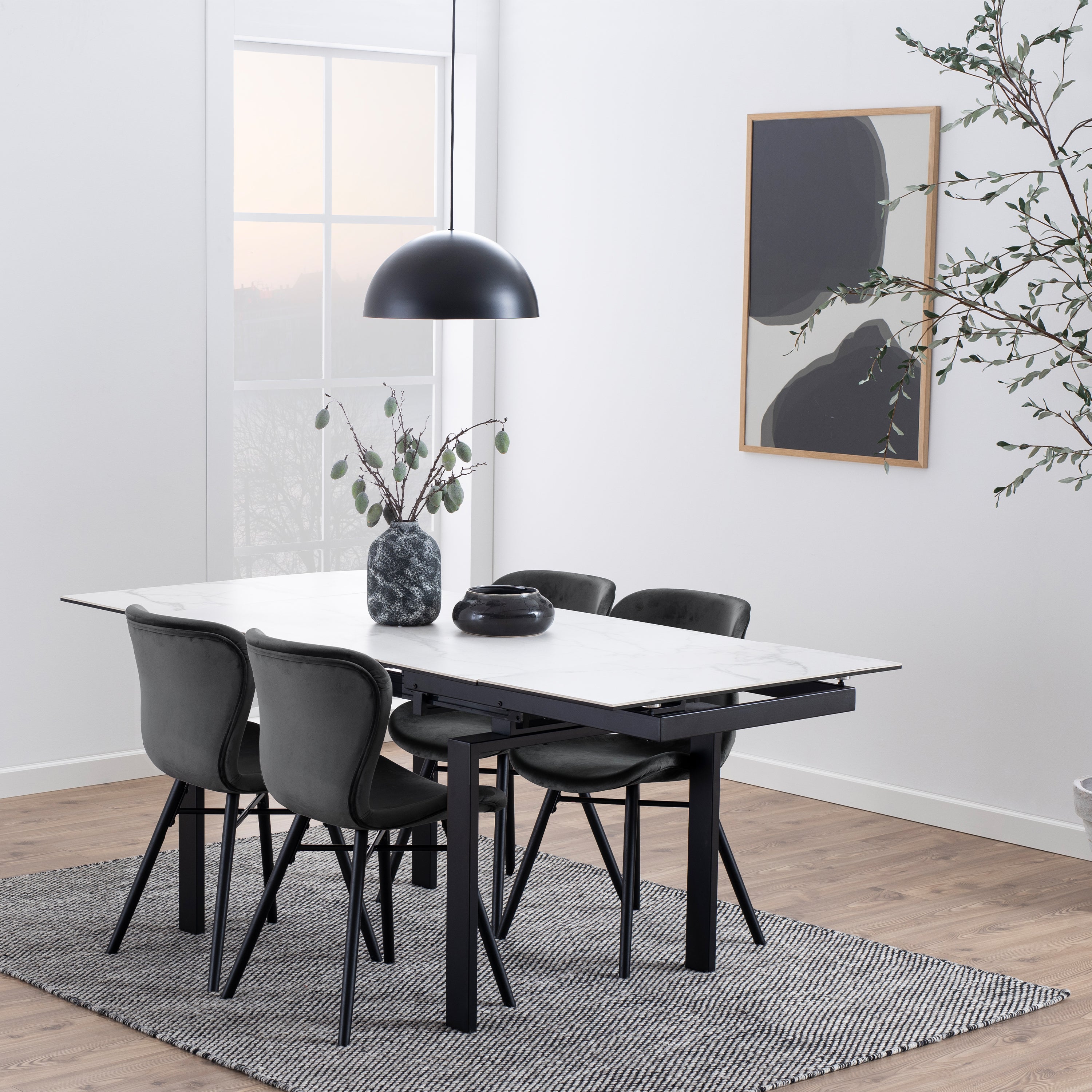 Batilda Dining Chair in Dark Grey Set of 2 – FTG, view 4