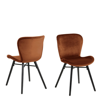 Batilda Dining Chair in Copper Set of 2 – FTG