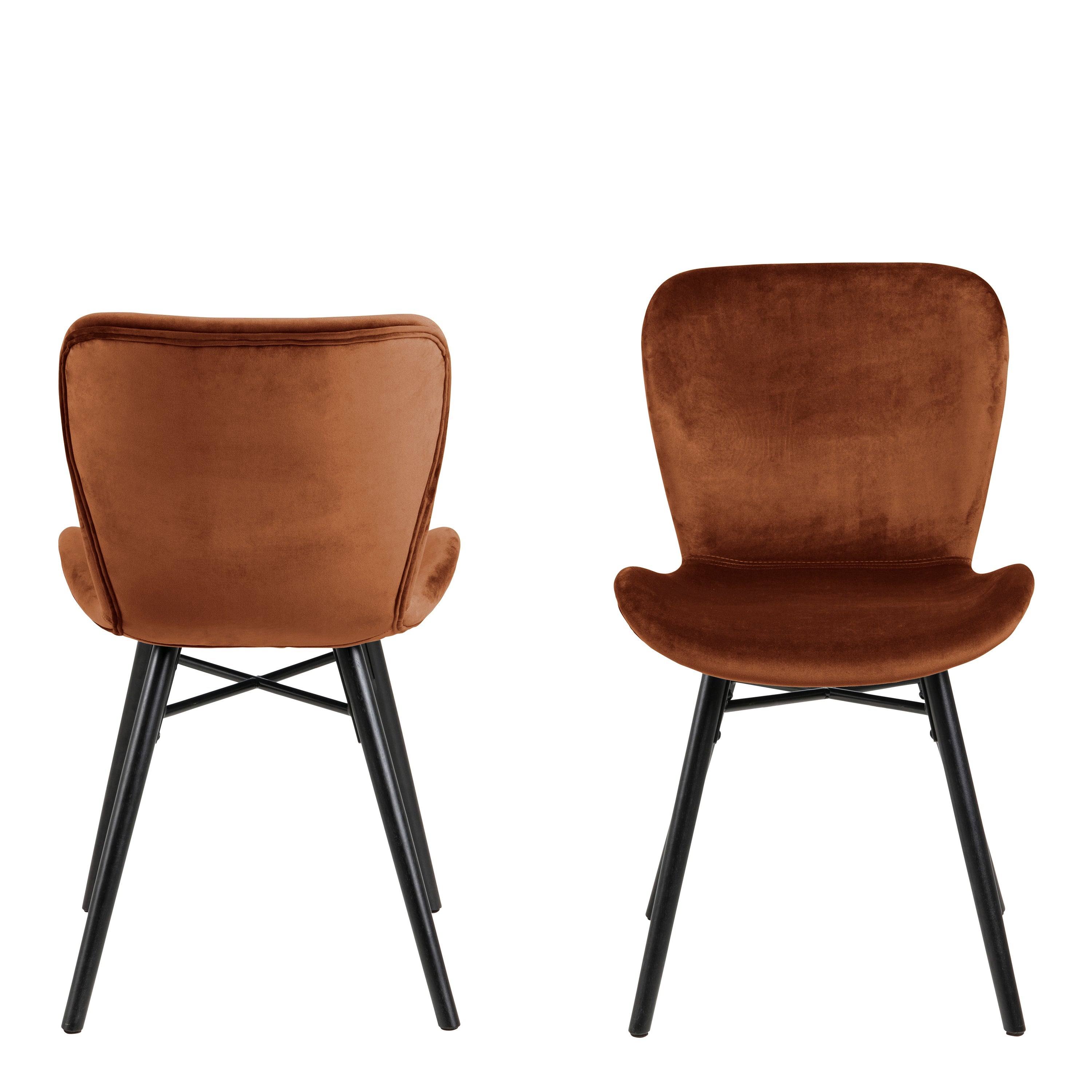 Batilda Dining Chair in Copper Set of 2 – FTG, view 2