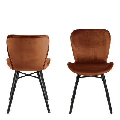 Batilda Dining Chair in Copper Set of 2 – FTG, view 2