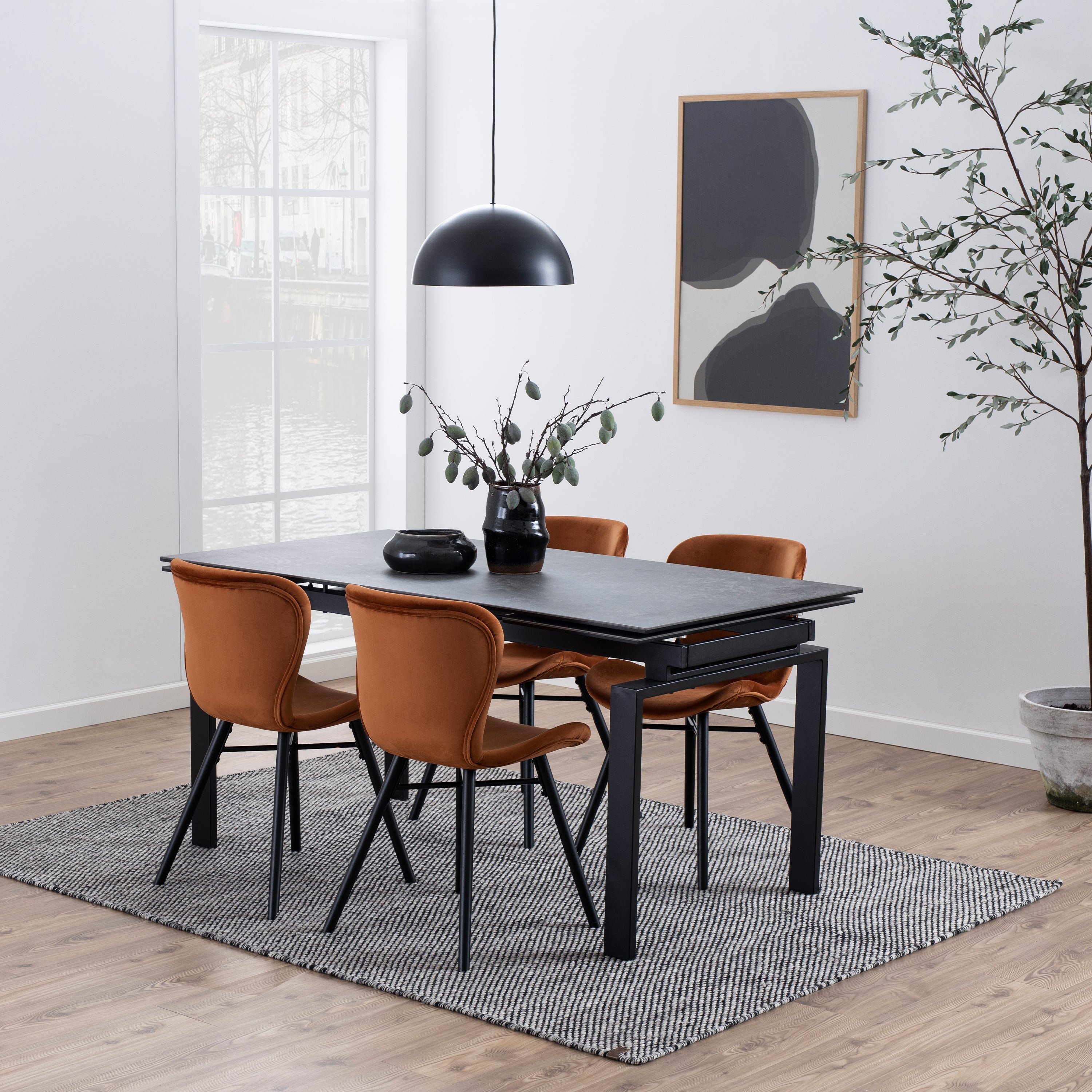 Batilda Dining Chair in Copper Set of 2 – FTG, view 4
