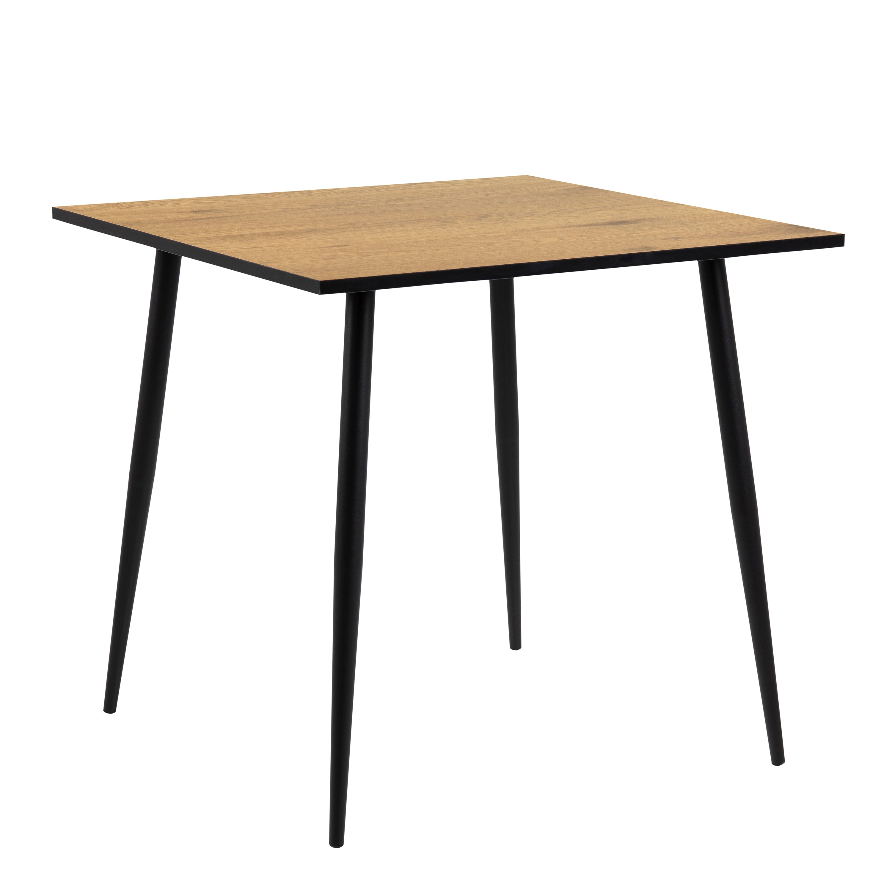 Wilma Small Dining Table in Oak & Black Legs – FTG