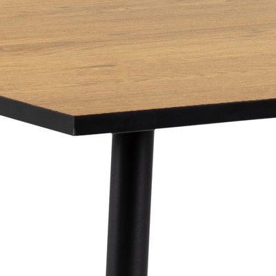 Wilma Small Dining Table in Oak & Black Legs – FTG, view 6