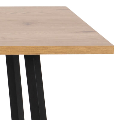 Cenny Dining Table in Oak & Black – FTG, view 5
