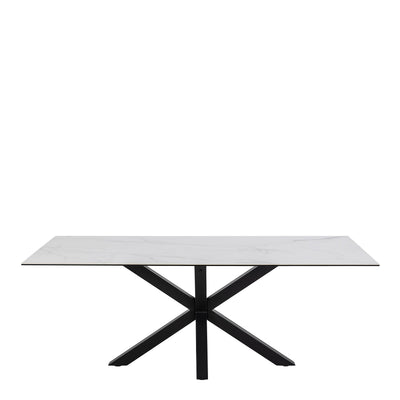 Heaven Dining Table with Ceramic White Top 200cm – FTG, view 2