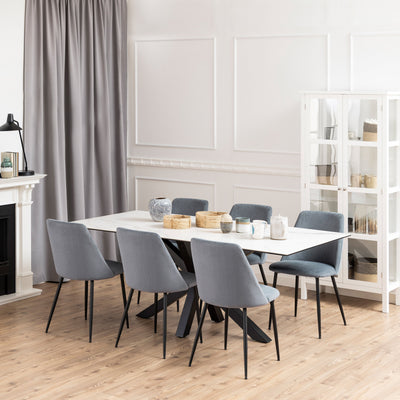 Heaven Dining Table with Ceramic White Top 200cm – FTG, view 3