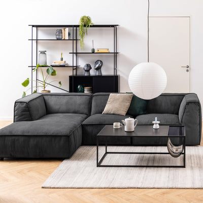 Angus Bookcase with 1 Sliding Door & 5 Shelves in Black – FTG, view 7