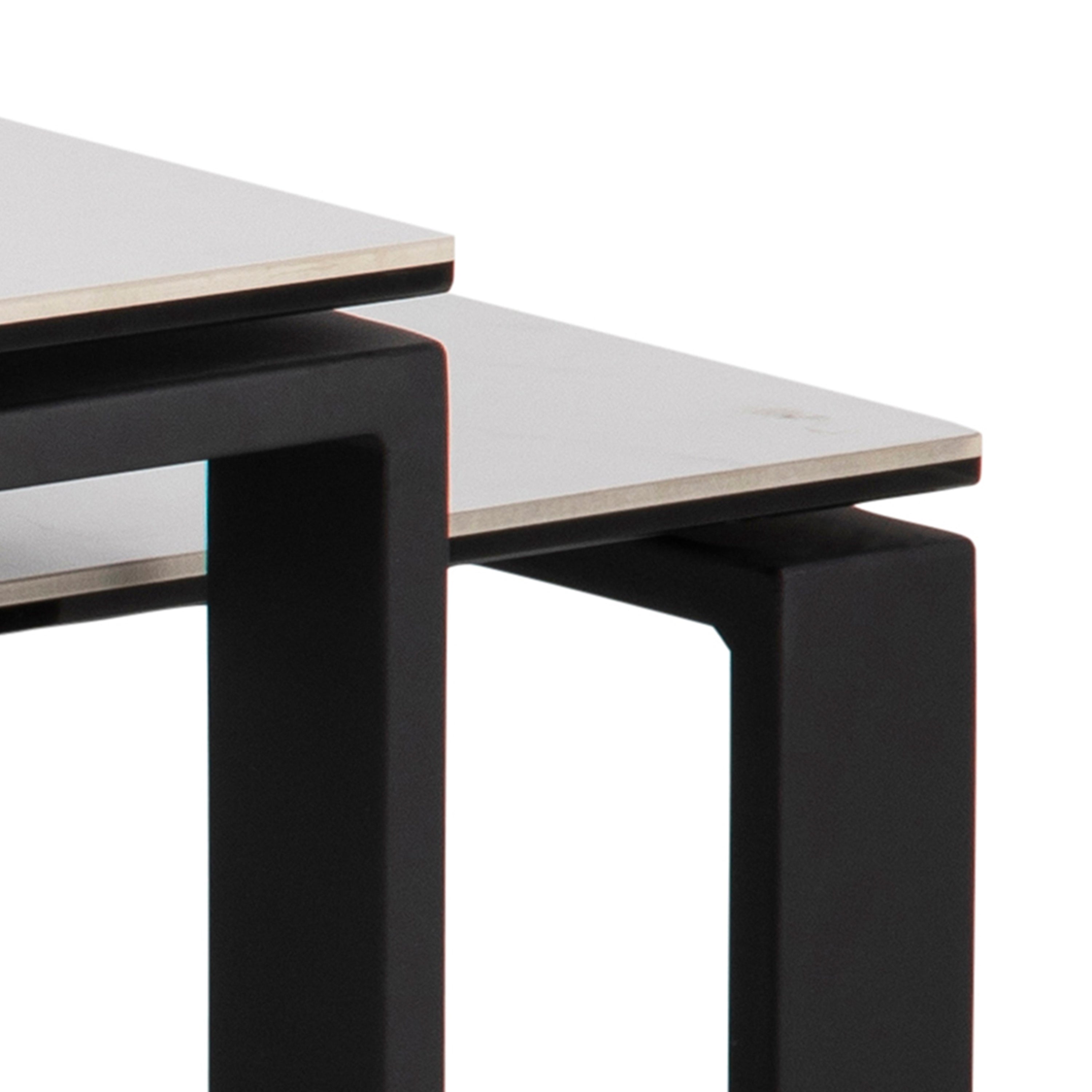Katrine Coffee Table Set with White Ceramic Akranes Top – FTG, view 7