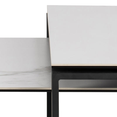 Katrine Coffee Table Set with White Ceramic Akranes Top – FTG, view 8