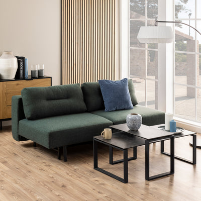 Katrine Ceramic Coffee Table Set in Black – FTG, view 3