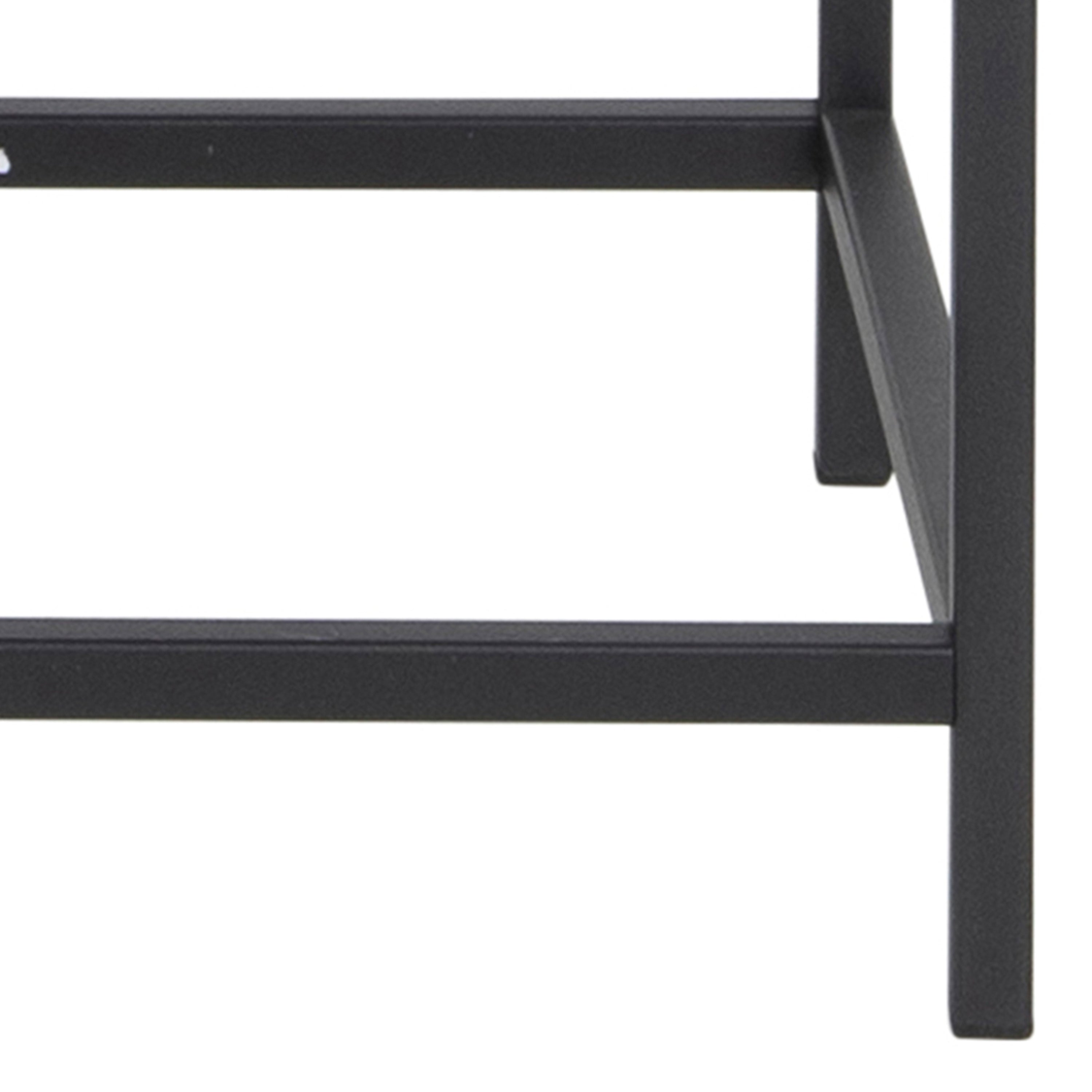Seaford 2 Glass Door Display Cabinet in Black – FTG, view 10