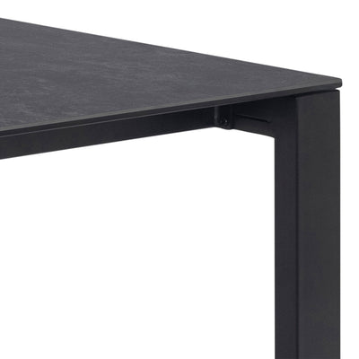 Brentford Matt Black Ceramic Dining Table – FTG, view 7