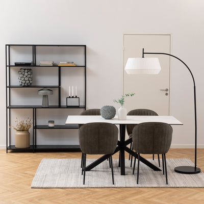 Heaven Dining Table in Ceramic White 160x75.5cm – FTG, view 3