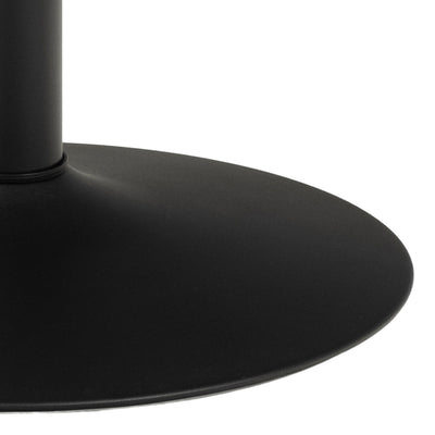 Ibiza Round Dining Table with Black Top and Matt Black Base – FTG, view 6