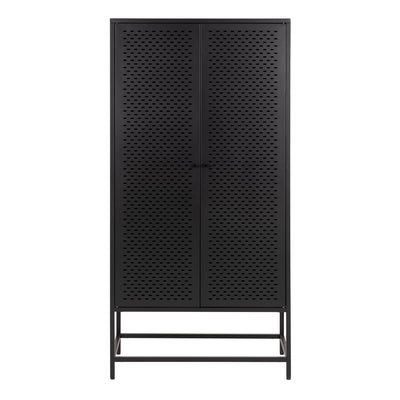 Newcastle 2 Door Cabinet in Matt Black – FTG, view 2