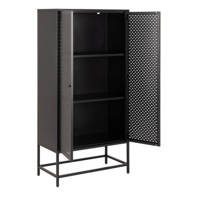Newcastle 2 Door Cabinet in Matt Black – FTG, view 4