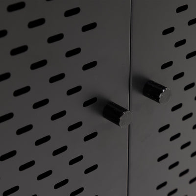 Newcastle 2 Door Cabinet in Matt Black – FTG, view 7