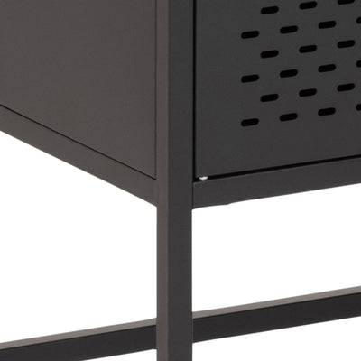 Newcastle 2 Door Cabinet in Matt Black – FTG, view 8