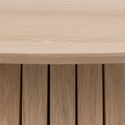 Christo Round Dining Table in White Oak – FTG, view 10
