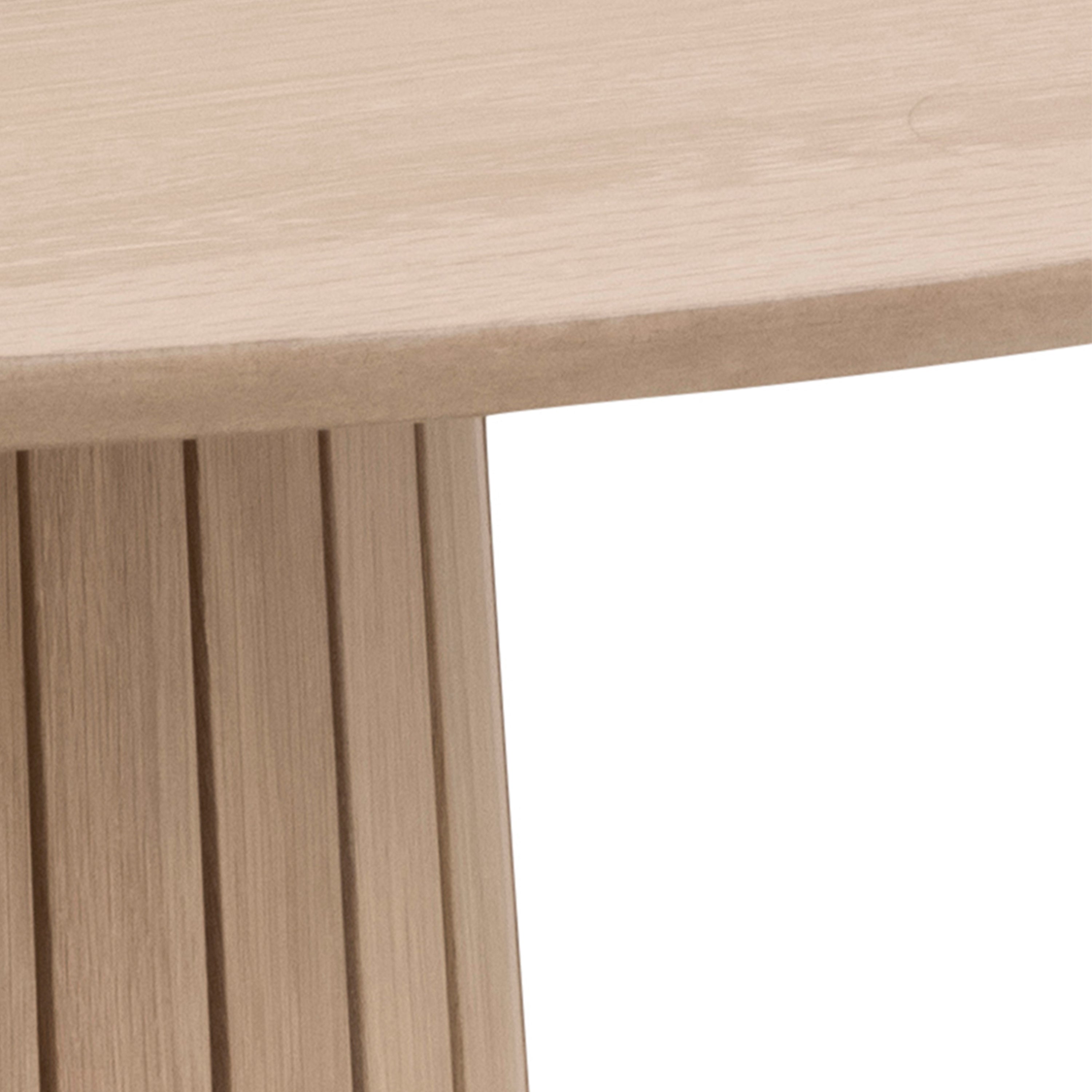 Christo Round Dining Table in White Oak – FTG, view 9