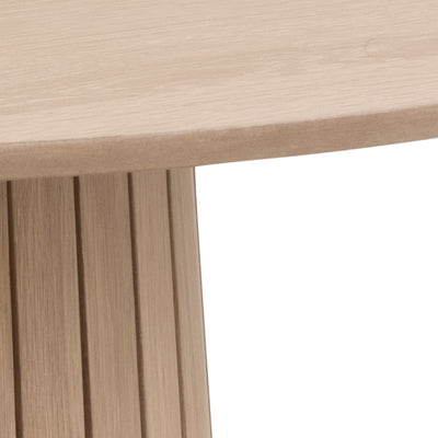 Christo Round Dining Table in White Oak – FTG, view 9