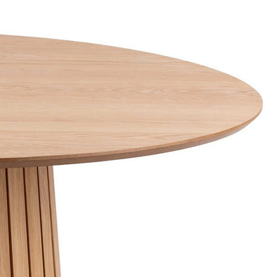 Christo Round Dining Table in Oak – FTG, view 3