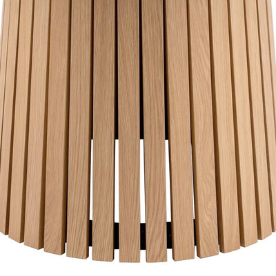 Christo Round Dining Table in Oak – FTG, view 6