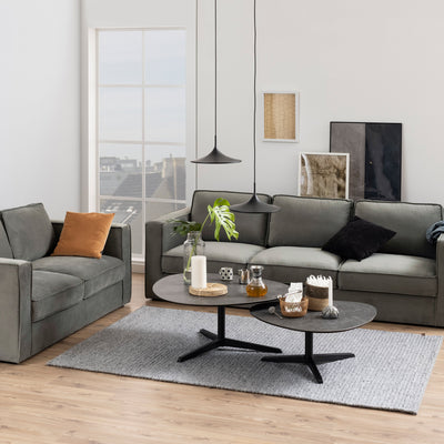Barnsley Black Ceramic Coffee Table 84x77x34 cm – FTG, view 3