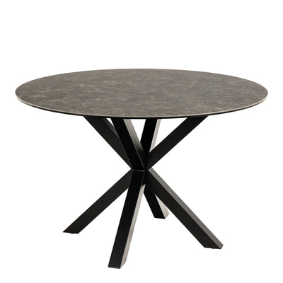 Heaven Round Dining Table with Ceramic Black Top – FTG