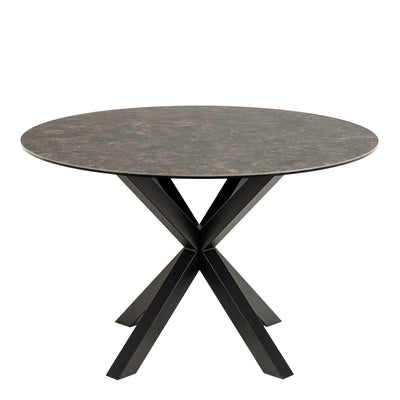 Heaven Round Dining Table with Ceramic Black Top – FTG, view 2