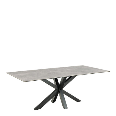 Heaven Dining Table with Ceramic Grey Top 200cm – FTG