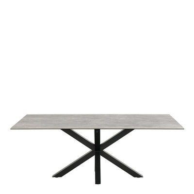 Heaven Dining Table with Ceramic Grey Top 200cm – FTG, view 2