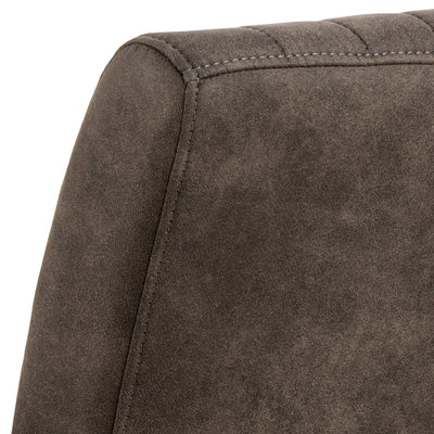 Yale Dining Table in Oak Included 4 Adele Dining Chair in Grey Fabric – FTG, view 9
