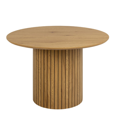 Yale Dining Table in Oak Included 4 Ines Dining chair in Olive Green – FTG, view 3