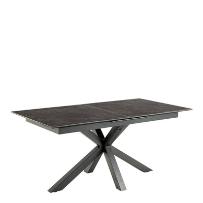 Heaven Extendable Dining Table with Ceramic Black Top 168cm – FTG