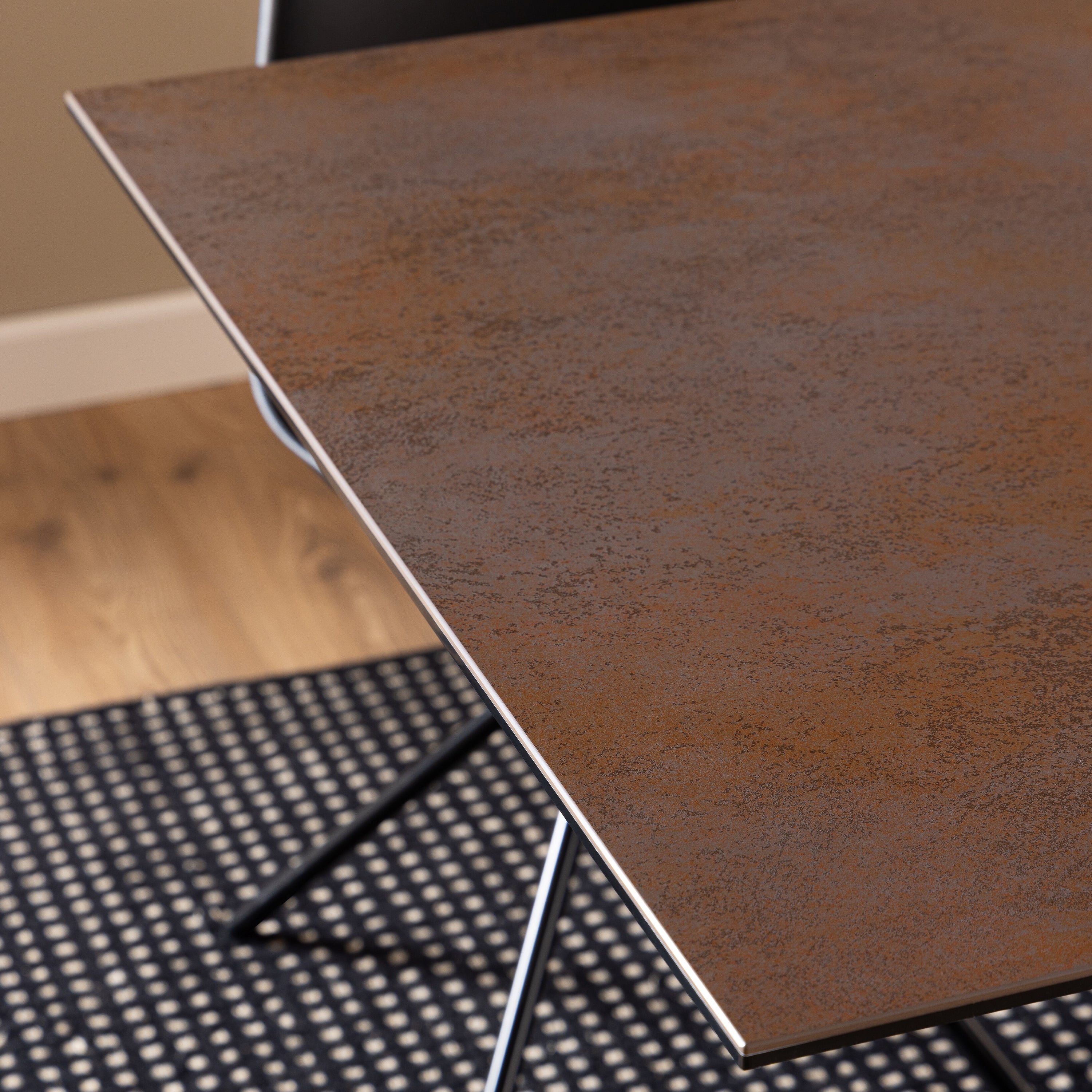 Heaven Dining Table with Ceramic Rusty Brown Top 200cm – FTG, view 6
