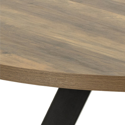 Zalida Round Dining Table in Oak – FTG, view 6