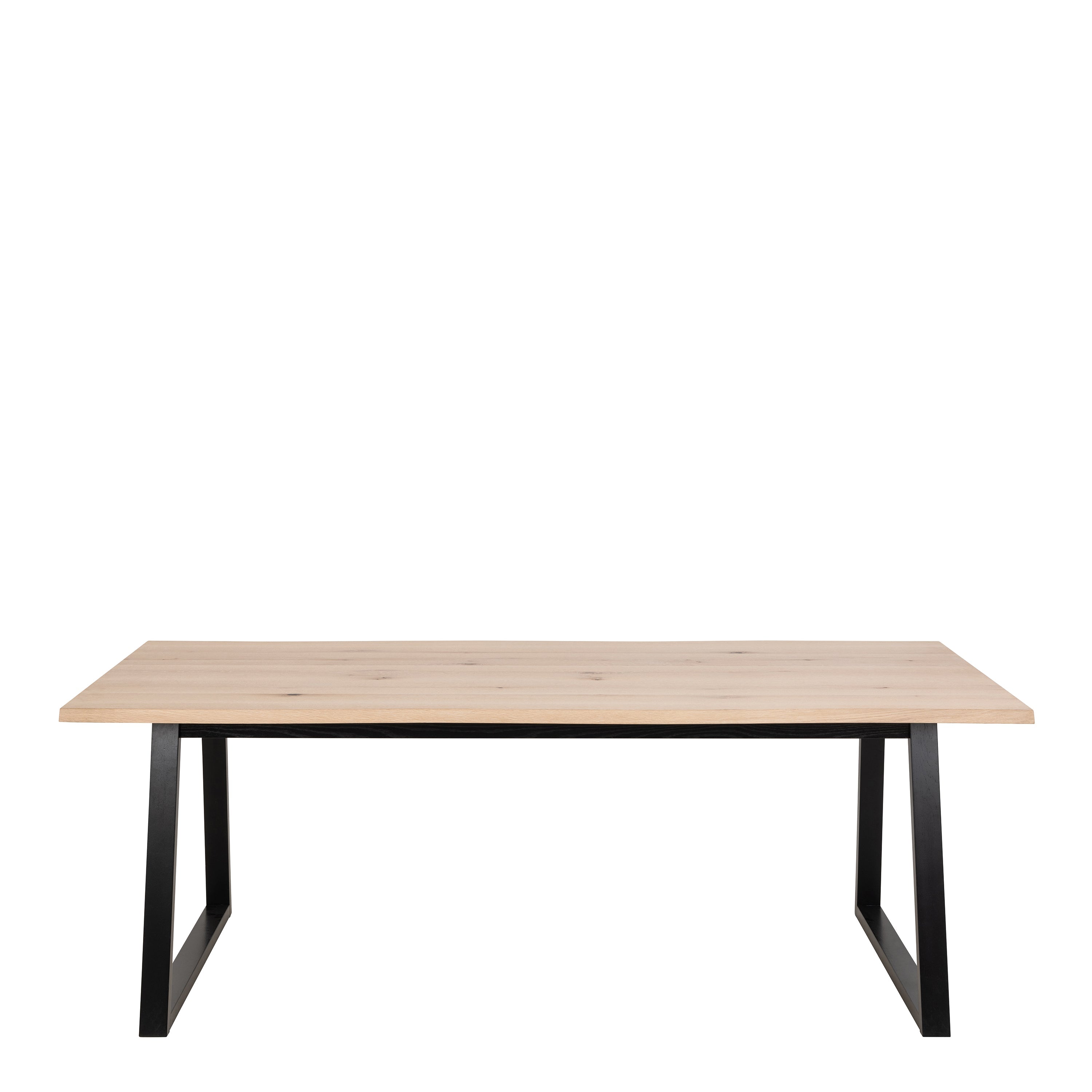 Malika Dining Table in White Oak and Black – FTG, view 2