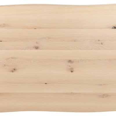 Malika Dining Table in White Oak and Black – FTG, view 6
